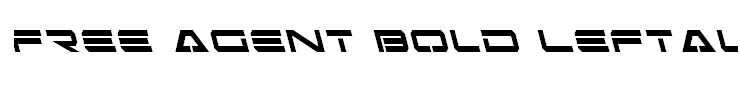 Free Agent Bold Leftalic