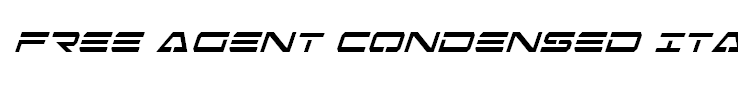 Free Agent Condensed Italic