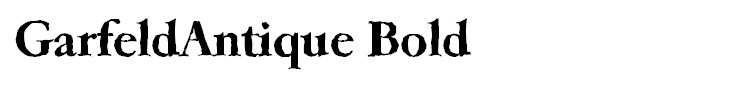 GarfeldAntique Bold