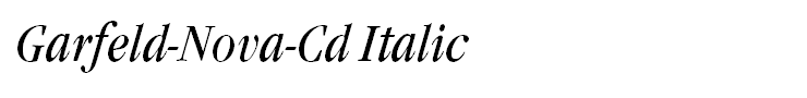 Garfeld-Nova-Cd Italic