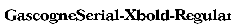 GascogneSerial-Xbold-Regular