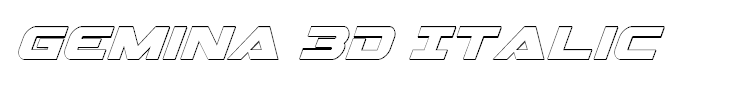 Gemina 3D Italic