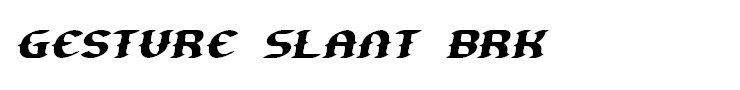 Gesture Slant BRK