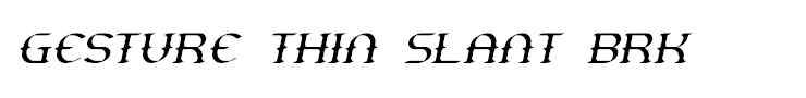 Gesture Thin Slant BRK