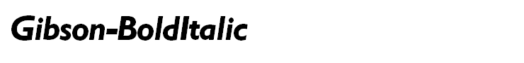 Gibson-BoldItalic