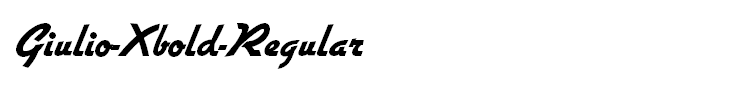 Giulio-Xbold-Regular