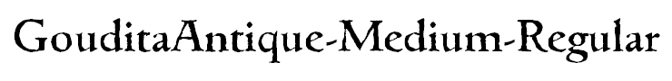 GouditaAntique-Medium-Regular