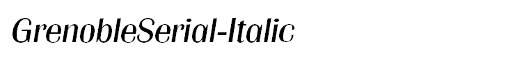 GrenobleSerial-Italic
