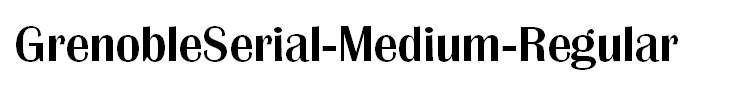 GrenobleSerial-Medium-Regular