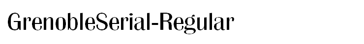 GrenobleSerial-Regular