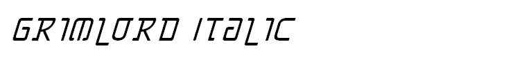 Grimlord Italic