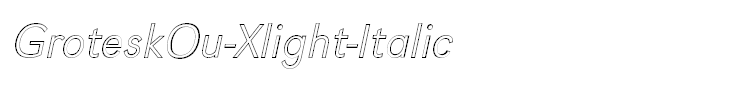 GroteskOu-Xlight-Italic