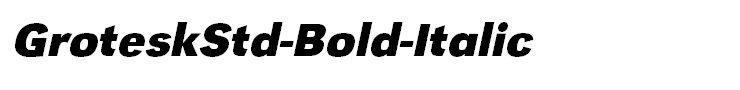 GroteskStd-Bold-Italic