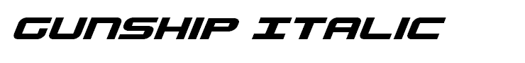 Gunship Italic