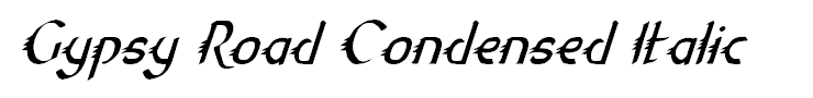 Gypsy Road Condensed Italic