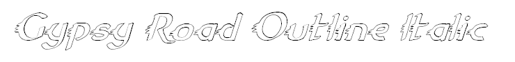 Gypsy Road Outline Italic