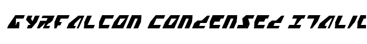 Gyrfalcon Condensed Italic