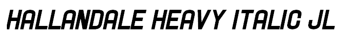 Hallandale Heavy Italic JL