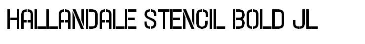 Hallandale Stencil Bold JL