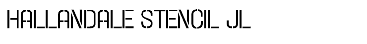 Hallandale Stencil JL
