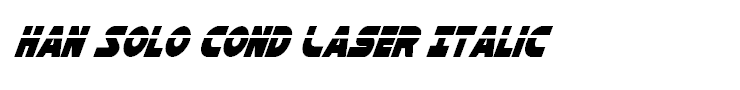 Han Solo Cond Laser Italic