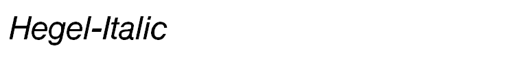 Hegel-Italic