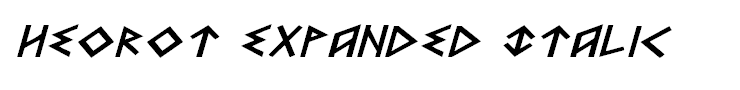 Heorot Expanded Italic