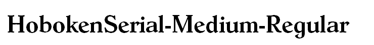 HobokenSerial-Medium-Regular