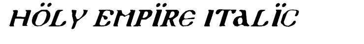 Holy Empire Italic