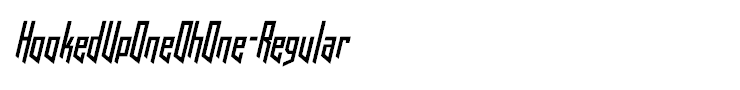 HookedUpOneOhOne-Regular