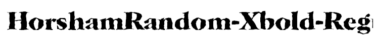 HorshamRandom-Xbold-Regular