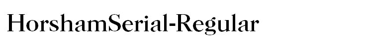 HorshamSerial-Regular