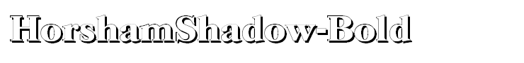 HorshamShadow-Bold