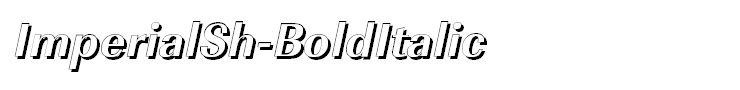 ImperialSh-BoldItalic