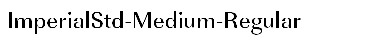 ImperialStd-Medium-Regular