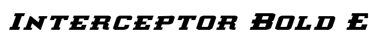 Interceptor Bold ExpItalic
