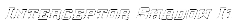 Interceptor Shadow Italic