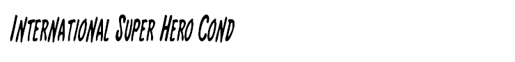 International Super Hero Cond