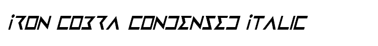 Iron Cobra Condensed Italic