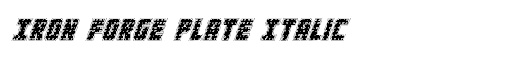 Iron Forge Plate Italic