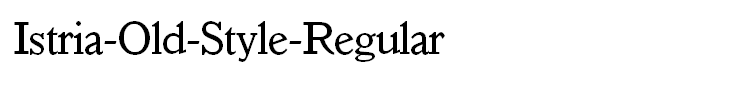 Istria-Old-Style-Regular