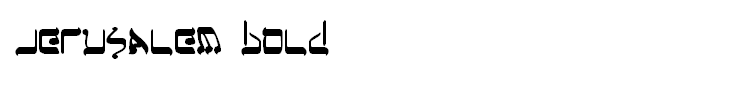 Jerusalem Bold
