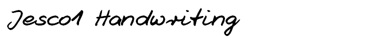Jesco1 Handwriting
