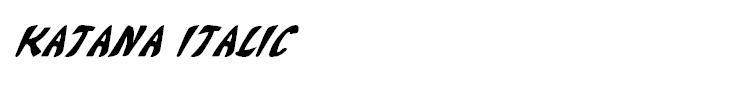 Katana Italic