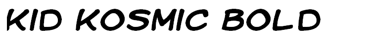 Kid Kosmic Bold
