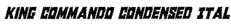 King Commando Condensed Italic