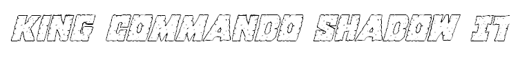 King Commando Shadow Italic