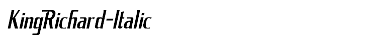 KingRichard-Italic