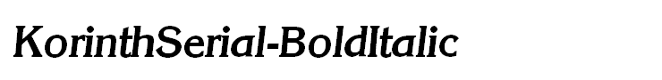KorinthSerial-BoldItalic