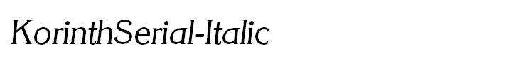 KorinthSerial-Italic